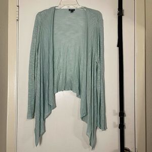 Torrid Mint Green open front drape lightweight cardigan sweater Plus Size 0
